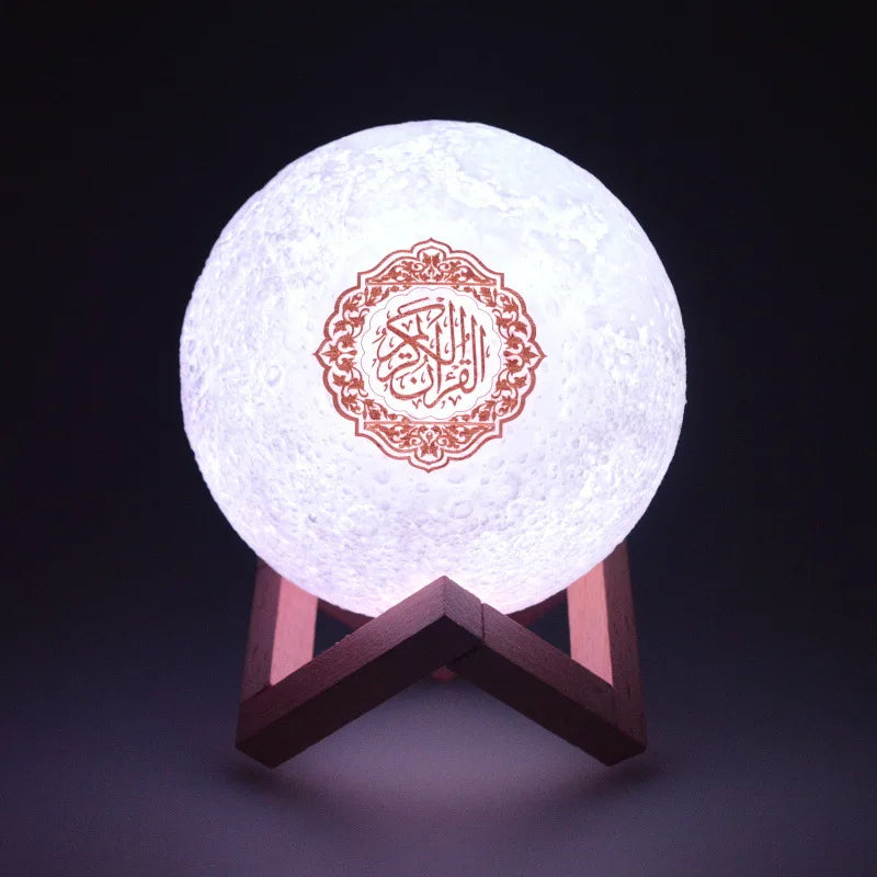 Quran Speakers Bluetooth Wireless Muslim Night Light Quran speakers 3D Moon With APP Control Quran Speaekr Koran Touch Lamp