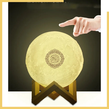 Quran Speakers Bluetooth Wireless Muslim Night Light Quran speakers 3D Moon With APP Control Quran Speaekr Koran Touch Lamp