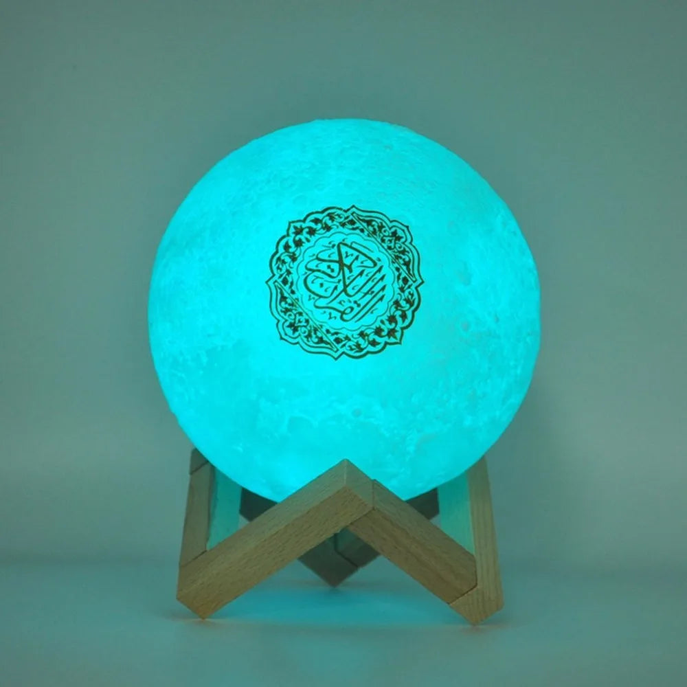 Quran Speakers Bluetooth Wireless Muslim Night Light Quran speakers 3D Moon With APP Control Quran Speaekr Koran Touch Lamp