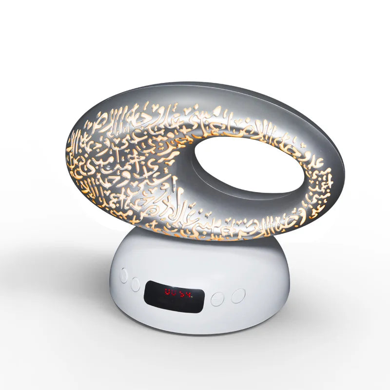 Quran Azan Clock Islamic Muslim Koran Bright Night Light Lamp Holy Bluetooth Speaker Portable Wireless Arab Ramadan Caixa De Som