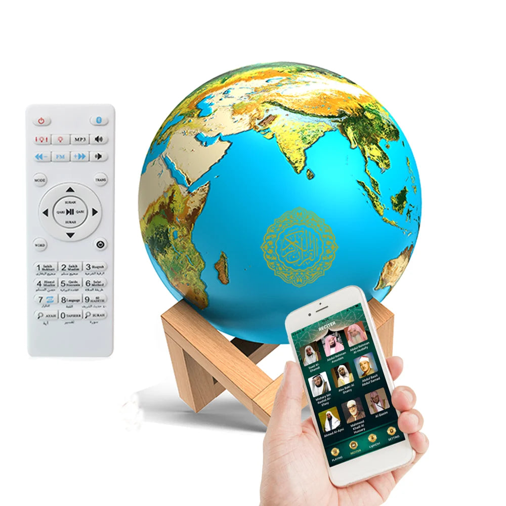 Quran Speakers Bluetooth Wireless Muslim Night Light Quran speakers 3D Moon With APP Control Quran Speaekr Koran Touch Lamp