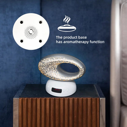 Quran Azan Clock Islamic Muslim Koran Bright Night Light Lamp Holy Bluetooth Speaker Portable Wireless Arab Ramadan Caixa De Som