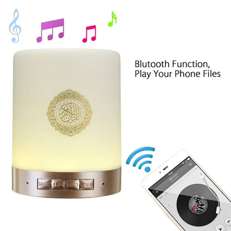 Islamic Quran Speaker Night light mp3  APP control Coran Player Quran lamp with 16G memory card veilleuse coranique