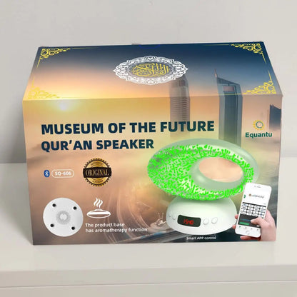 Quran Azan Clock Islamic Muslim Koran Bright Night Light Lamp Holy Bluetooth Speaker Portable Wireless Arab Ramadan Caixa De Som